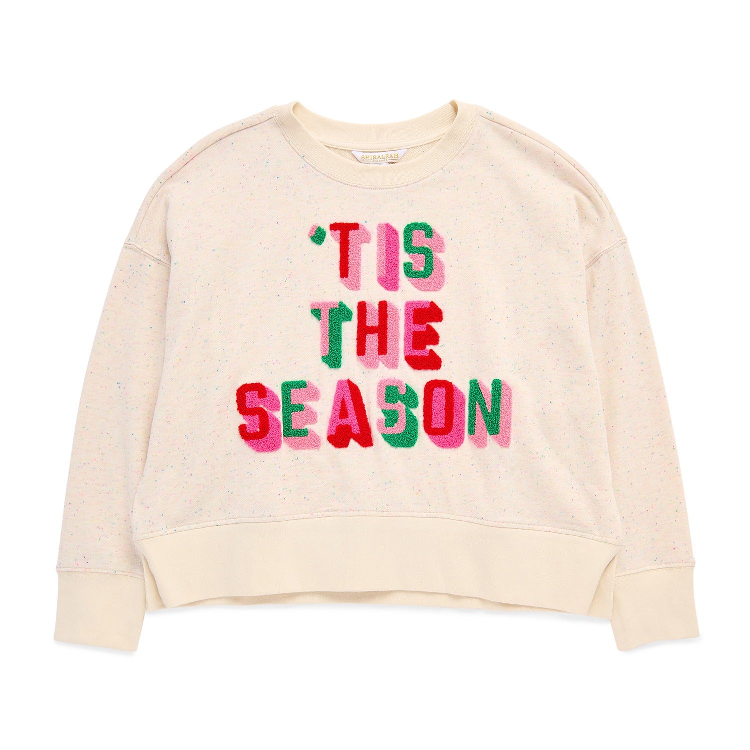 ASST/8 "TIS THE SEASON" RELAXED SWEATSHIRTS,CREAM