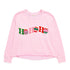 ASST/8 "HO HO HO" LOUNGE SWEATSHIRTS,BLUSH