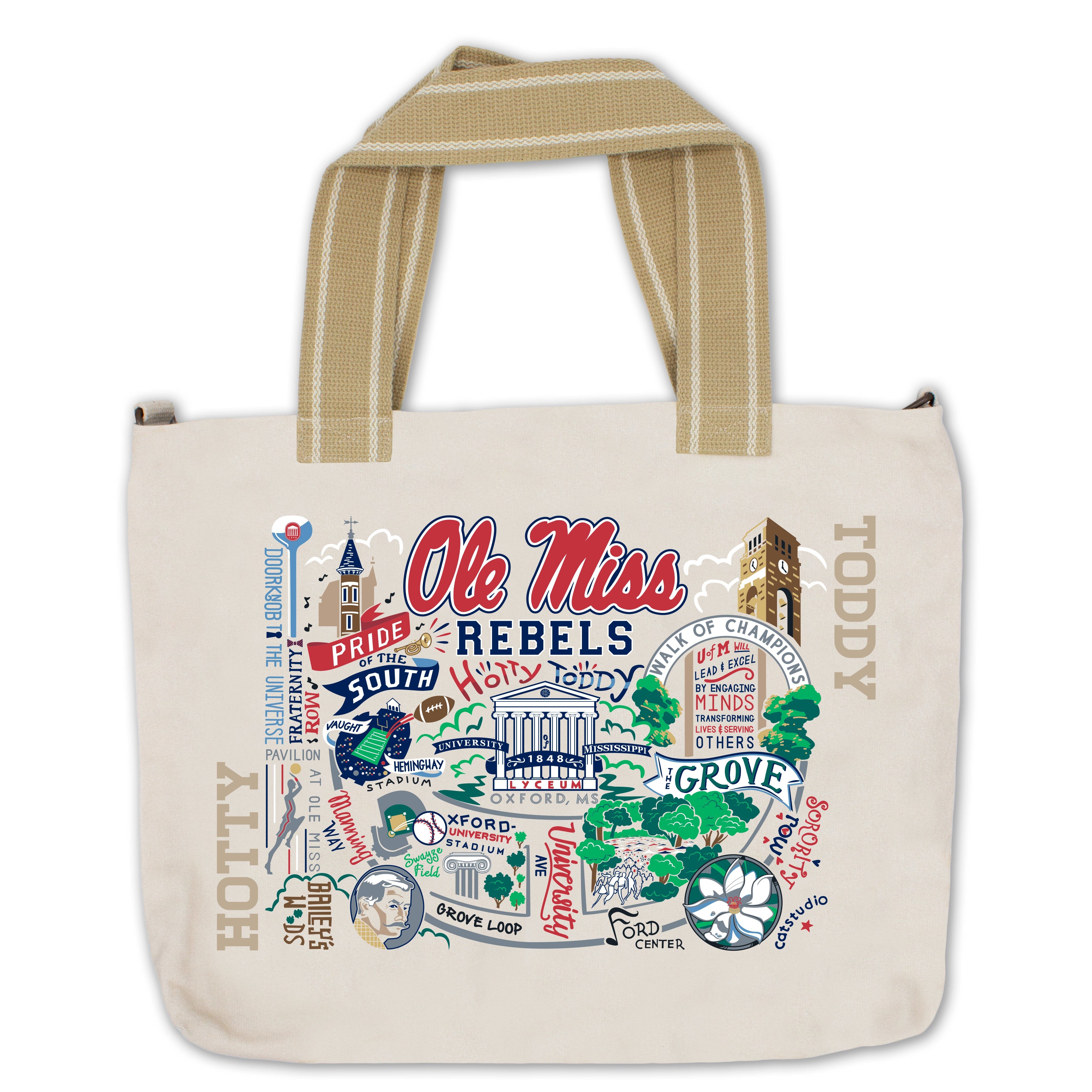 OLE MISS UNIVERSITY TOTE BY CATSTUDIO