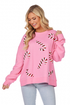 PINK CANDY CANE SPARKLE SWEATSHIRT BY MUD PIE - A. Dodson's