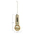 Gold Microphone Glass Ornament - A. Dodson's