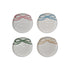 4-1/4" Round Stoneware Dish with Bow, 4 Colors