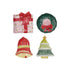 Hand-Painted Stoneware Holiday Icon Shaped Dish, 4 Styles