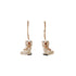 2-3/4"H Ceramic Staffordshire Dog Ornament, Gold Finish, 2 Styles