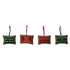 Handmade Beaded Velvet Pillow Ornament with Embroidery, 4 Styles
