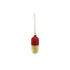 Glass "Chill Pill" Ornament with Glitter & Foam Beads
