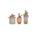 Stoneware Bottle Shaped Plate with Holiday Cocktail Saying, 3 Styles by Creative Co-Op