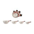 1, 1/2, 1/3 & 1/4 Cup Ceramic Snowman Shaped Measuring Cups, Set of 4