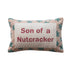Cotton & Velvet Embroidered Lumbar Pillow with Star Pattern "Son Of A Nutcracker"