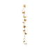Faux Magnolia Flower Garland with Glitter & Jewels, Blush Color