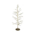 Faux Pearl, Acrylic Jewel & Metal Wire Tree with Glitter Base, Gold Finish