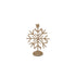Metal Snowflake Shaped Taper Holder with Glitter by Creative Co-Op