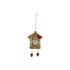 Hand-Painted Mercury Glass Cuckoo Clock Ornament with Glitter