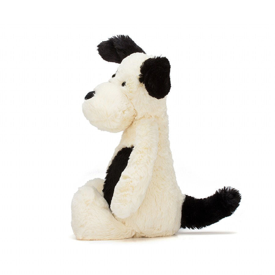 Bashful Black & Cream Puppy - Huge By Jellycat