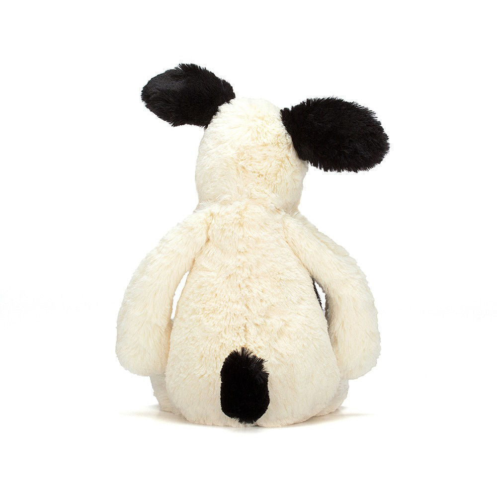 Bashful Black & Cream Puppy - Huge By Jellycat