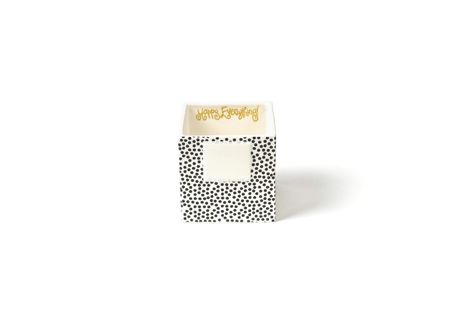 HAPPY EVERYTHING BLACK SMALL DOT MINI NESTING CUBE SMALL - A. Dodson's