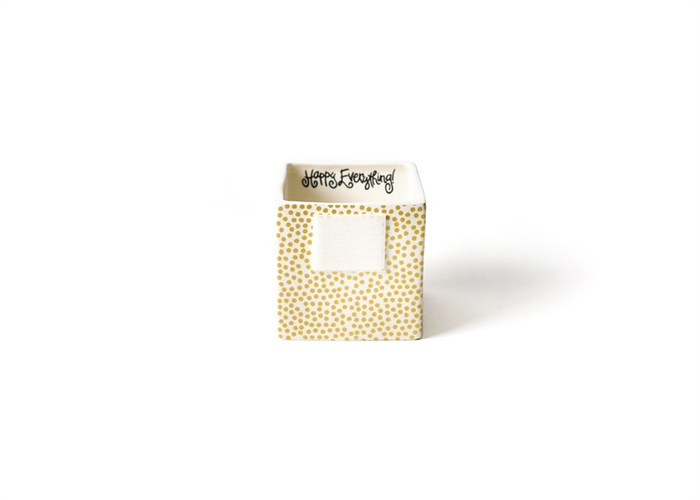 HAPPY EVERYTHING GOLD SMALL DOT MINI NESTING CUBE SMALL