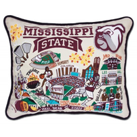 MISSISSIPPI STATE UNIVERSITY PILLOW BY CATSTUDIO, Catstudio - A. Dodson's