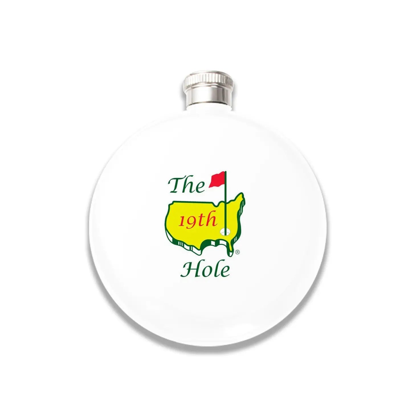 Round Flask White - 19th Hole - A. Dodson's