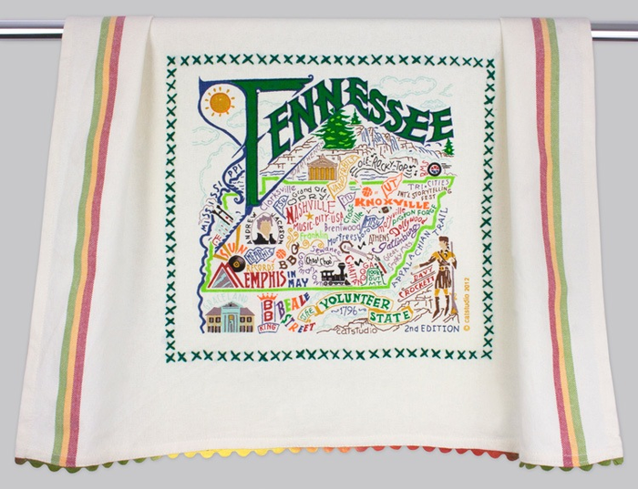 TENNESSEE DISH TOWEL BY CATSTUDIO