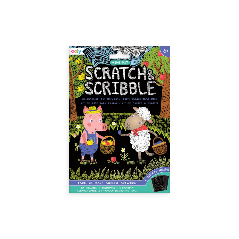 SCRATCH AND SCRIBBLE MINI SCRATCH ART KIT - A. Dodson's