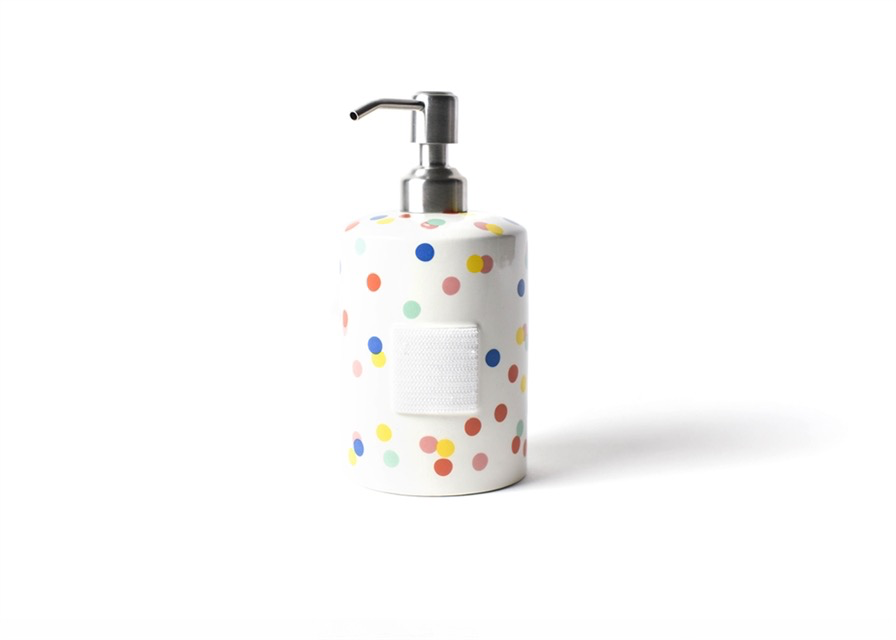 HAPPY EVERYTHING HAPPY DOT MINI CYLINDER SOAP PUMP - A. Dodson's