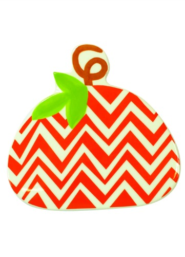 HAPPY EVERYTHING CHEVRON PUMPKIN BIG ATTACHMENT - A. Dodson's