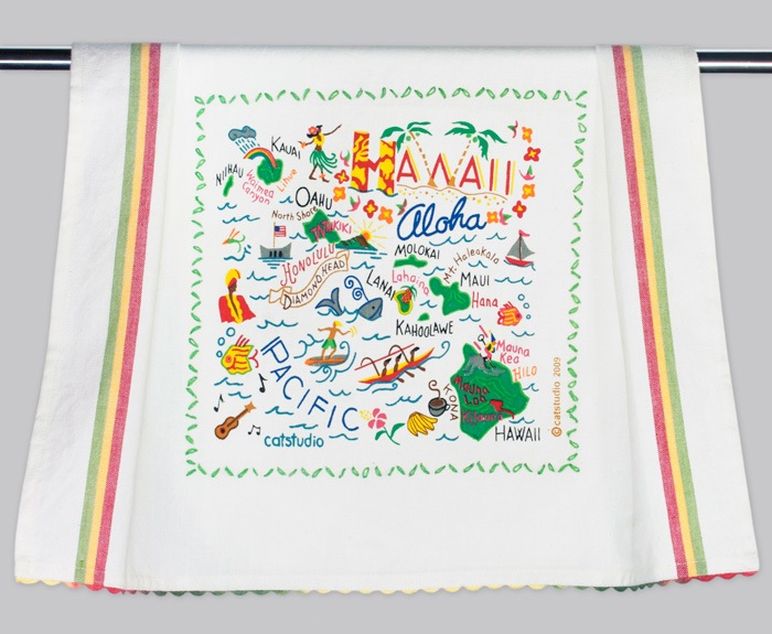 HAWAII DISH TOWEL BY CATSTUDIO