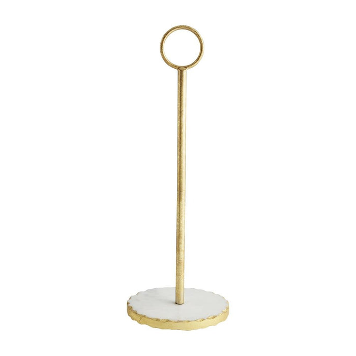 GOLD MARBLE PAPER TOWEL HOLDER BY MUD PIE