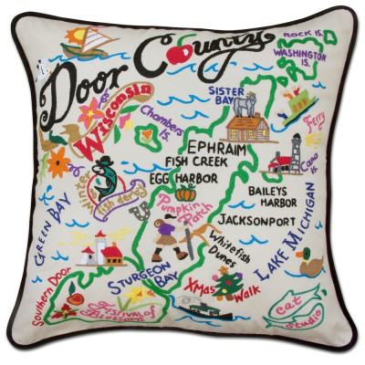 DOOR COUNTY PILLOW BY CATSTUDIO - A. Dodson's