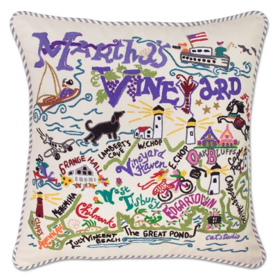 MARTHA'S VINEYARD PILLOW BY CATSTUDIO - A. Dodson's