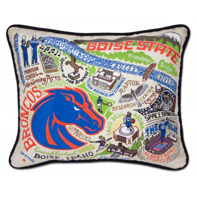 BOISE STATE UNIVERSITY PILLOW BY CATSTUDIO - A. Dodson's