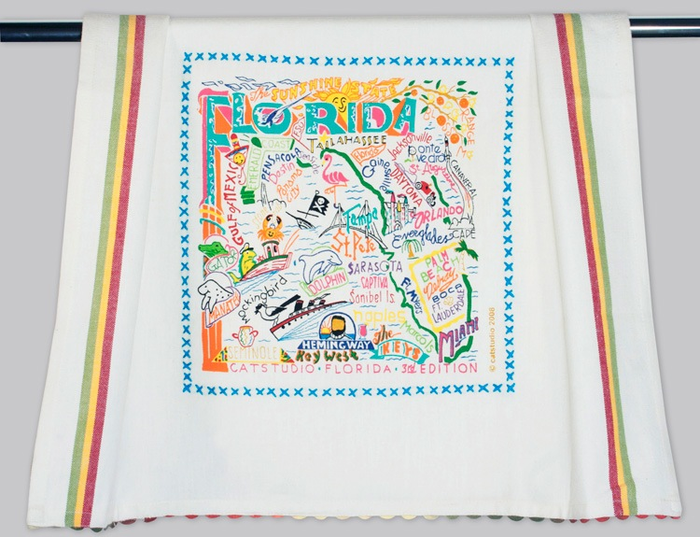 FLORIDA DISH TOWEL BY CATSTUDIO