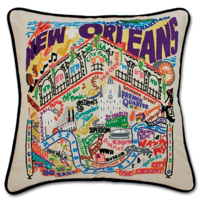 NEW ORLEANS PILLOW BY CATSTUDIO