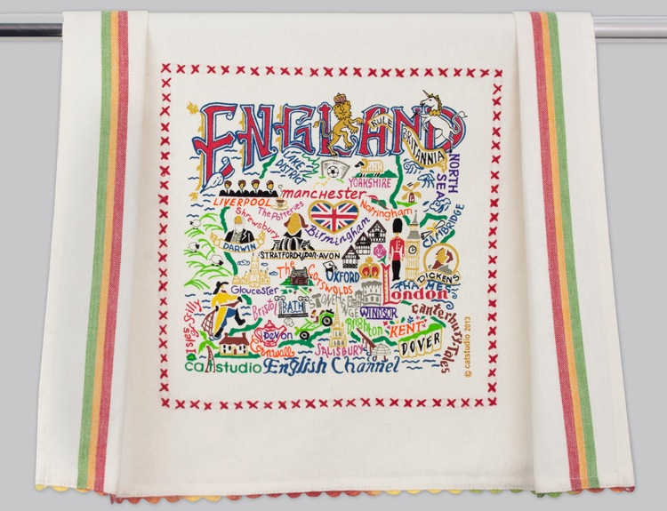 ENGLAND DISH TOWEL BY CATSTUDIO - A. Dodson's