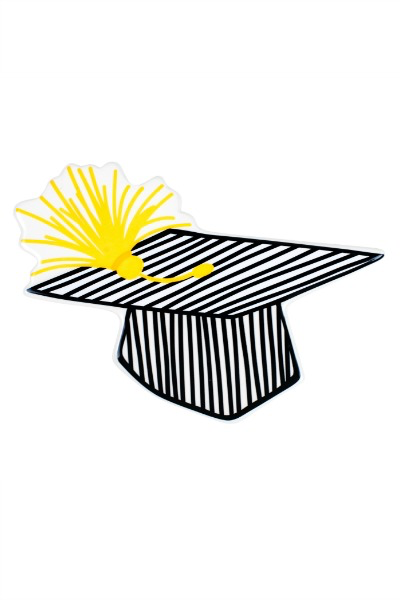 HAPPY EVERYTHING STRIPED GRADUATION CAP MINI ATTACHMENT - A. Dodson's