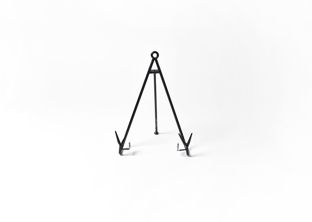 HAPPY EVERYTHING LARGE FLARE PLATE STAND BLK - A. Dodson's