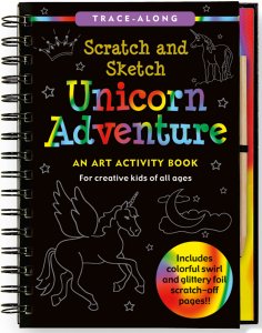 SCRATCH & SKETCH UNICORN ADVENTURE TRACE-ALONG - A. Dodson's