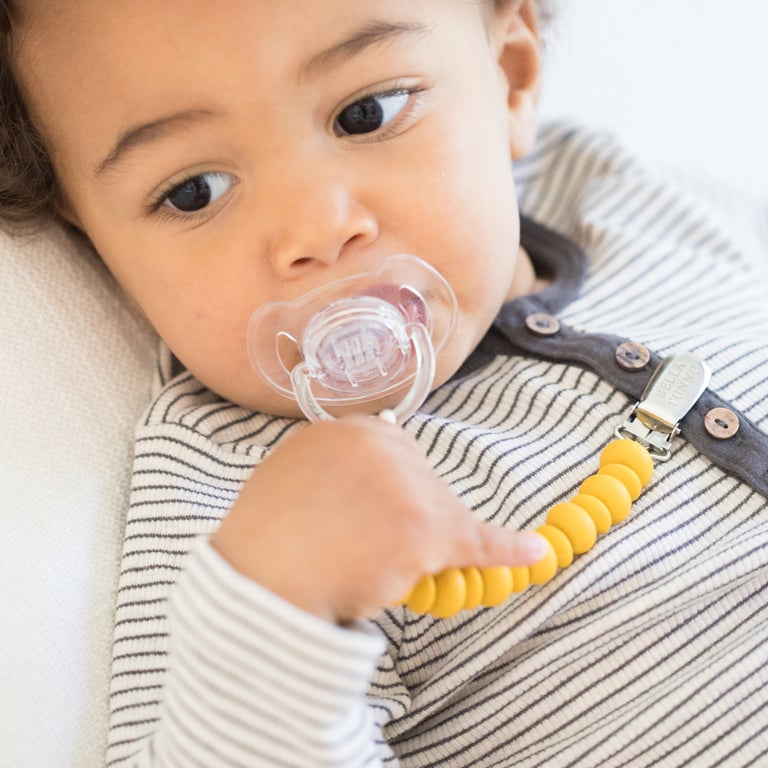 PACIFIER CLIP - MUSTARD BY BELLA TUNNO - A. Dodson's