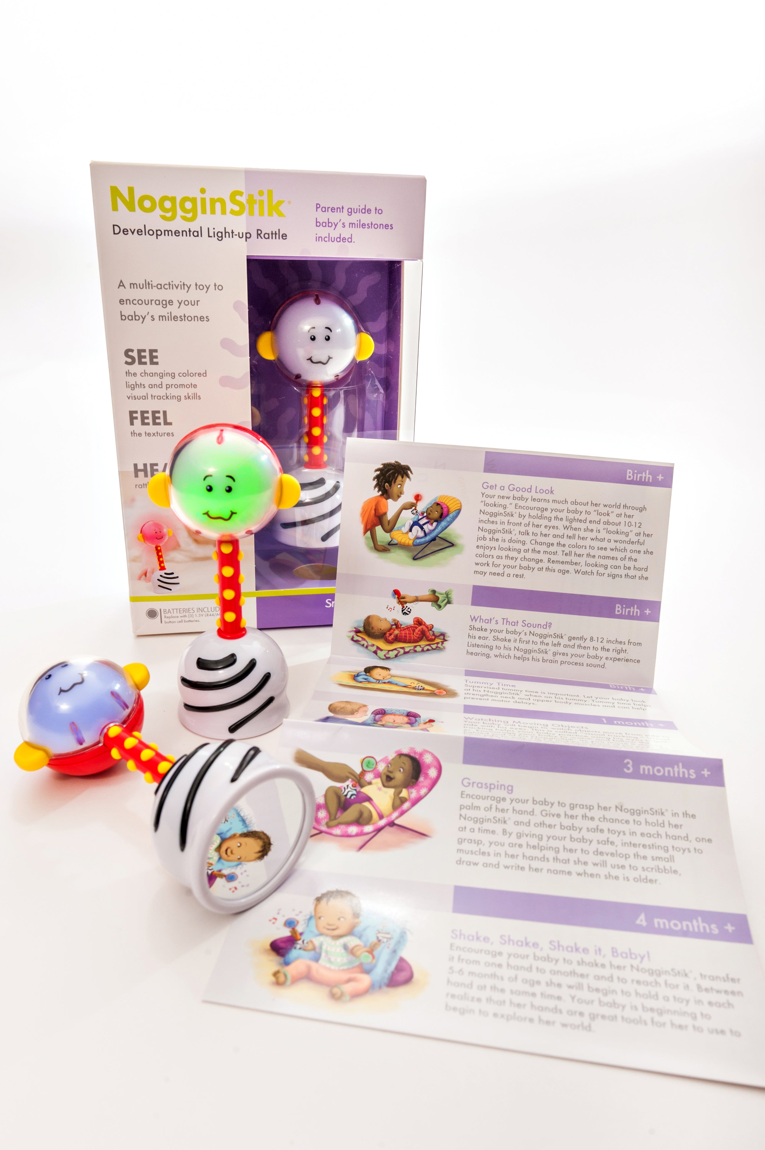 NogginStik Developmental Light-Up Rattle - A. Dodson's