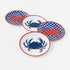 Melamine Crab Plates Set of 4, Assorted 2 styles - A. Dodson's