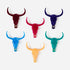 Flocked Longhorn Skull Wall Mount - 6 Colors - A. Dodson's