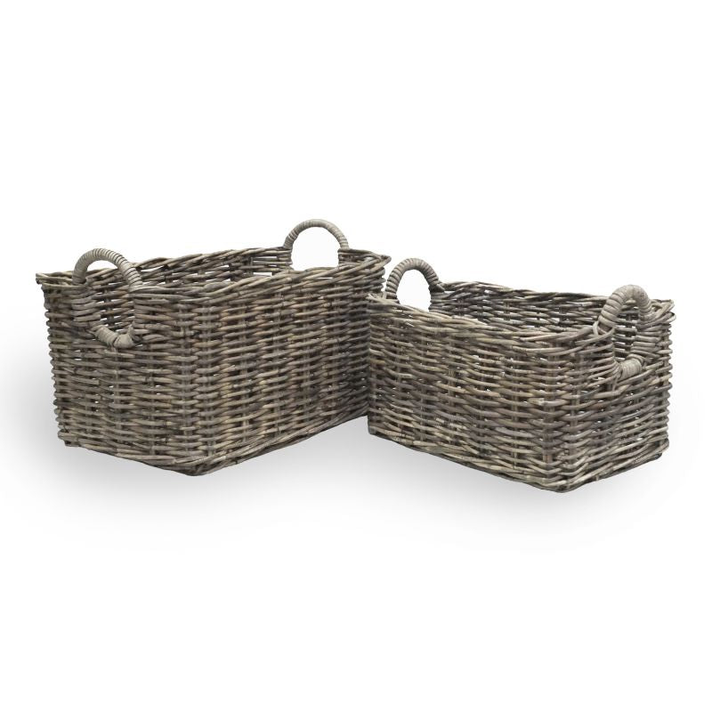 NORMANDY HALO RECTANGLE BASKETS, SET OF 2 BY NAPA HOME & GARDEN - A. Dodson's