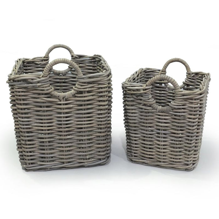 NORMANDY HALO SQUARE BASKETS, SET OF 2 BY NAPA HOME & GARDEN