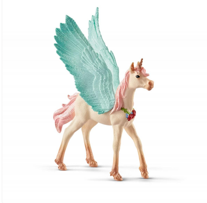 DECORATED UNICORN PEGASUS, FOAL BY SCHLEICH