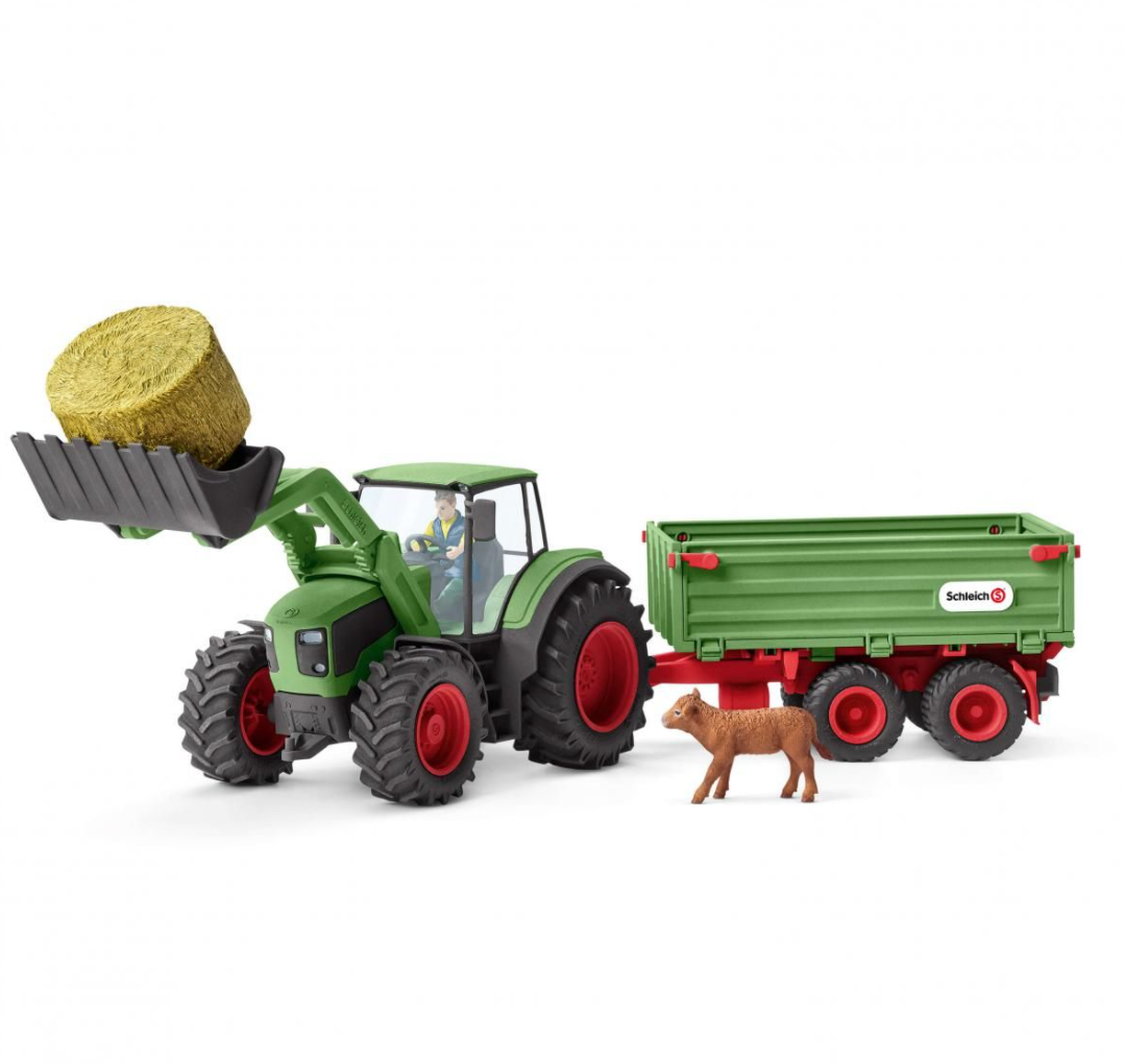 TRACTOR WITH TRAILER BY SCHLEICH - A. Dodson's