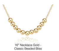 16" Necklace Gold - Classic  Beaded Bliss by enewton