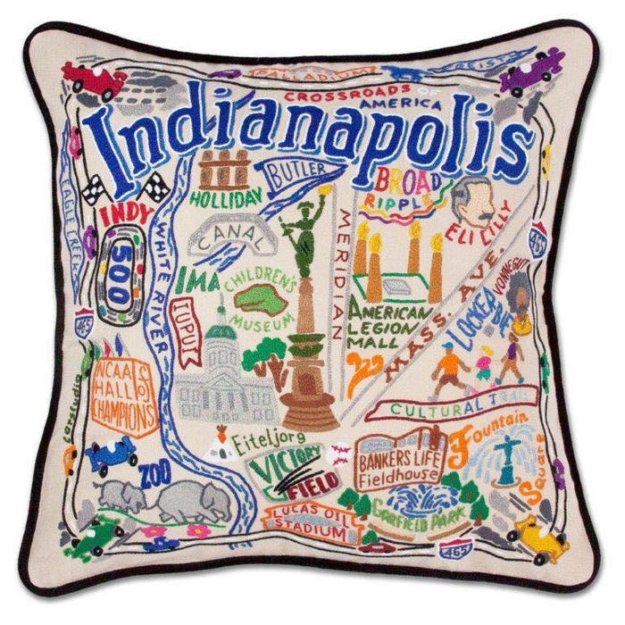 INDIANAPOLIS PILLOW BY CATSTUDIO