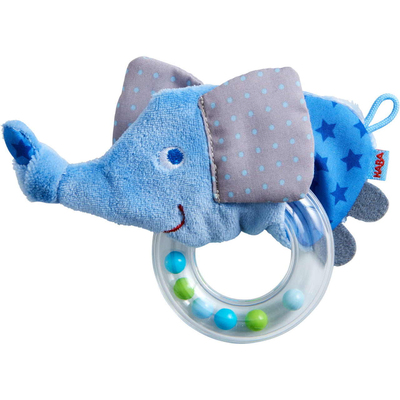 Elephant Rattle with Removable Teething Ring - A. Dodson's