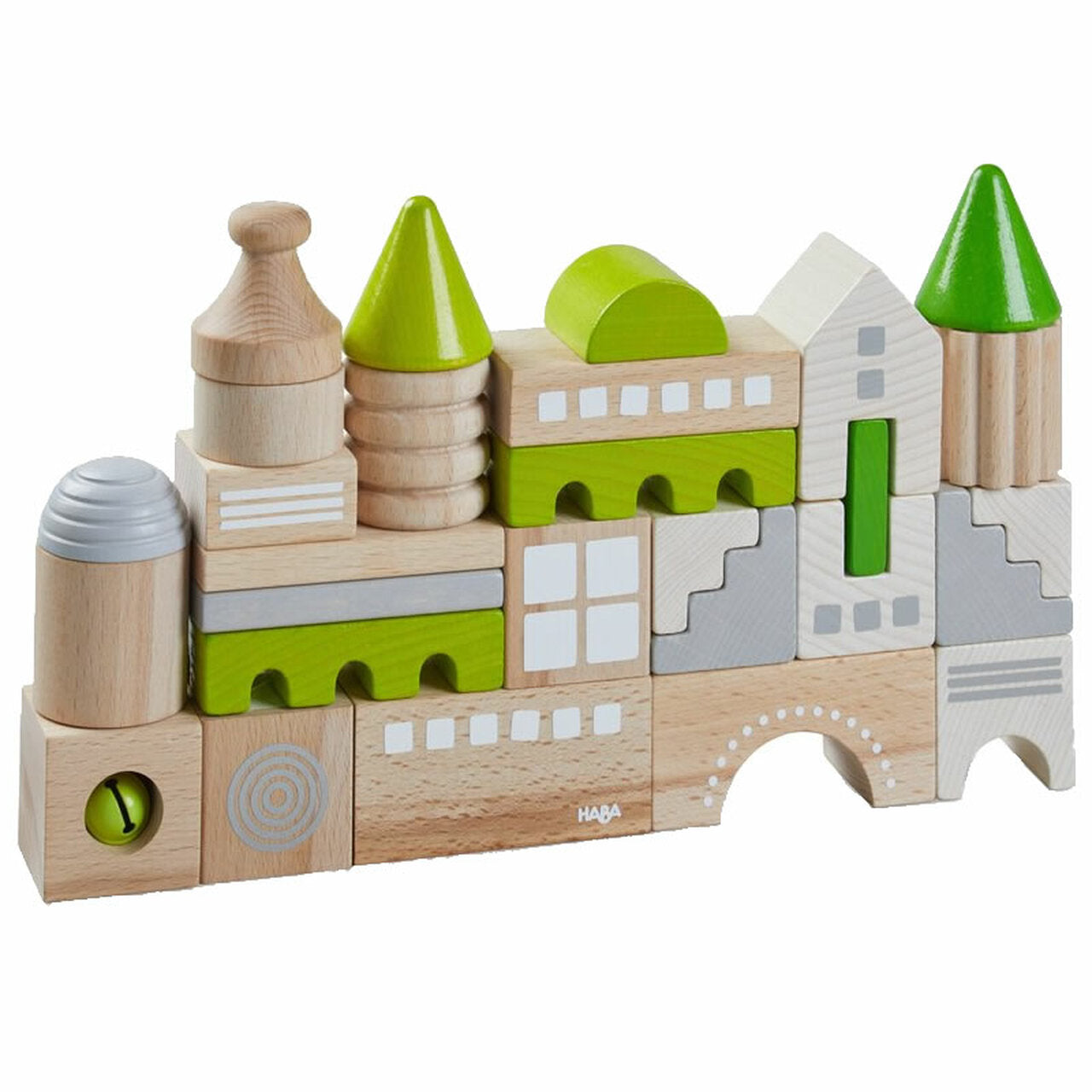 Coburg 28 Piece Wooden Building Blocks - A. Dodson's